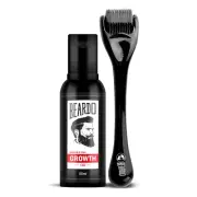 Beardo Beard & Hair Growth Oil 50ml & Derma Roller For Hair Growth 0.5 mm