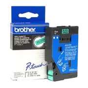3x Genuine Brother TC-701 TC701 12mm Black Text on Green Tape P-Touch Tape