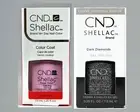 CND Shellac Nail Gel Polish - Dark Diamonds & Cake Pop 0.25 oz each - Combo Pack