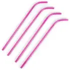 Slant Collections Tall Wine Bottle Straws BPA-Free Acrylic Washable Reusable