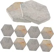 TOYANDONA 10Pcs Natural Rock Slices for Aquarium Decorations Basking Platform for Aquatic Turtles Enhances Landscape Beauty and High Realism Fish Tanks
