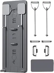 Pilates Board, Multi-Purpose Foldable Pilates Reformer Boards, Portable Core Trainer with Bands, Ideal for Back, Body, Abdominal Workouts, Home Gym, and Daily Exercise