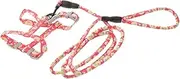 Adjustable Cat Harness and Leash for Walking Escape Design Lightweight Outdoor Kitten Harness Floral for Cats and Pets