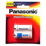 Panasonic 2CR5 Photo Lithium 6V Camera Battery