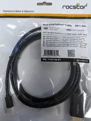 Rocstor Y10C196-B1 Mini DisplayPort to HDMI Cable 6 ft/1.8m
