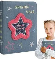 Qkbuza Picture Book for Photos | A5 Size Family Photo Book - Heart Star Shape Wedding Album, Photocard Holder Cover for Family Travel Wedding