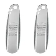 2 Pcs Stainless Steel Ginger Grinder Tweezers Potato Presser Garlic