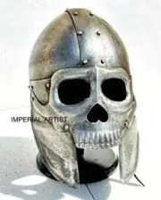 Medieval Old Demonic Face Helmet Armor Helmet | Knight Battle Ready Helmet