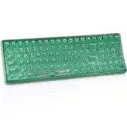 Bluetooth Wireless Transparent Keyboard, Dual Mode BT1 BT2 USB Receiver Conne...