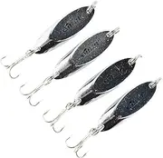 1/8-2oz / 3.5g-60g Silver Chrome Casting Spoon Fishing Lure Jig - 4 Pack