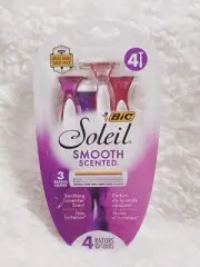 Bic Soleil Smooth Scented Disposable Razors 3 Blades 4 Pack