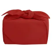 Musubi Furoshiki 45cm Vermilion Plain Polyester Crepe Made in Japan 10188-107