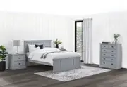 CHRYSTELLE 4 Piece Queen Bed Tall Chest Suite