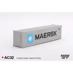 MINI GT 1/64 #AC32 貨櫃/集裝箱 DRY CONTAINER 40' "MAERSK"