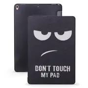 Angry Expression Pattern Horizontal Flip PU Leather Case for iPad Air 2019 / Pro 10.5 inch, with Three-folding Holder & Honeycomb TPU Cover