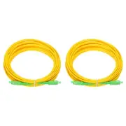 15M/49.2Ft Single-mode Simplex Fiber Optic Patch Cable SC/APC-SC/APC,2 Pack