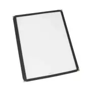 Winco PMC-14K 9-3/8" x 14-7/8" Single Menu Cover w/ Black Edging
