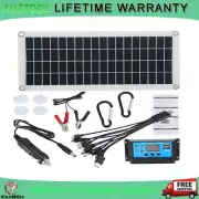 12V Solar Panel Kit Battery Charger w/ 60A Controller For Boat Camping Universal