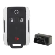 Key Fob Remote Replacement Fits for 4 Button Chevy Silverado Colorado GMC Sie...