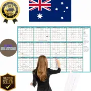 Large Dry Erase Calendar for Wall Yearly Planner 37'' X 57.9'' 12 Months Undate