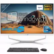 All IN One Aio 24 " Touchscreen Windows 11 Core I3 8gb 120gb Fixed Webcam 2k_