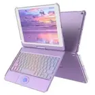 Touchpad Keyboard Case for iPad 9th Generation10.2, for iPad Light Purple