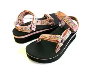 TEVA FLATFORM UNIVERSAL WOMEN SANDALS ZIGGY ROSE TAN US 9 /UK 7 /EU 40
