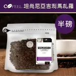 COFEEL 凱飛鮮烘豆坦尚尼亞吉利馬札羅中深烘焙咖啡豆半磅(MO0052)