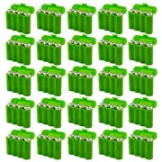 AA AAA CR123A Green Battery Holder Storage Case 25 Cases