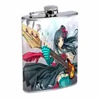 Flask 8oz Stainless Steel Anime Design-005 Drinking Whiskey Alcohol Brandy