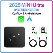 2 IN 1 Wireless CarPlay Adapter For IOS Android ,Mini Box Wired to Wireless CarPlay Android Auto,For Most Car Vehicles