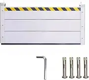 KXJPIZIYB Flood Barrier Aluminum Baffle, Weather Flood Prevention Guard, Flood Barriers for Home/Garages/Shopping Malls, H 23.6in/60cm(L 2ft/61cm)