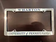 Wharton U Pennsylvania Penn Wharton License Plate Frame