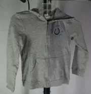 Junk Food Indianapolis Colts Boy's Youth Full Zip Fleece Hoodie Large Grey TF