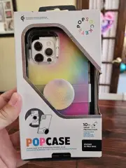 Popsockets PopCase x PopGrip Slide Phone Case iPhone 12 Pro Max Rainbow Tie Dye