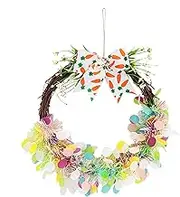 Easter Door Wreath | Door Wreath with Bow for Easter Decorations | Cartoon Easter Bow Door Wreath Decor for Window, Door, Wall