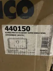 Blanco 440150 Precis Silgranit 32" Undermount Single Basin Kitchen Sink White