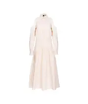 fringe-detailing cotton dress IT40 Pink