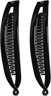 Banana Hair Clips for Women | Double Banana Clip Barrettes Claw Clincher Combs,2X Non-Slip Barrette, Classic Styling Accessories for Thick Thin Curly Hairstyle