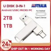 3 IN 1 USB 3.0 + TYPE C FLASH DRIVE MEMORY STICK U DISK PENDRIVE 64GB 512GB AU