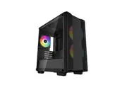 DeepCool CC360 ARGB Micro-ATX Case With Pre-Installed ARGB Fans - Black [R-CC360-BKAPM3-G-1]