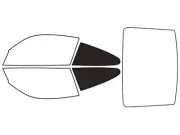 Rvinyl Window Tint Kit Compatible with Porsche Carrera GT 2005 (Coupe)