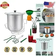 Elegant 21.5 QT Canning Pot Kit - Stainless Steel with Essential Canning Tools