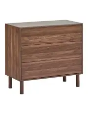 [Cooper & Co] Norquay 80cm Chest of 3 Drawers in Walnut