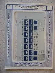 Microscale Decal HO MC-4096 APL Thrall Double Stack Cars - Use with 87-788 1986+