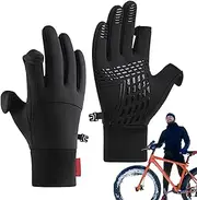 [Qzdtue] Warm Gloves for Men and Women, Touchscreen Gloves for Winter, Winter Sports Gloves, Women Winter Running Gloves, Cold Weather Running Gears, Outdoor Winter Gloves for Men and Women