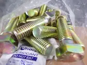 25PK GR 8 USS HEX HEAD CAP SCREW 5/8 X 2'' ZINC YELLOW, MEDIUM CRABON (G)