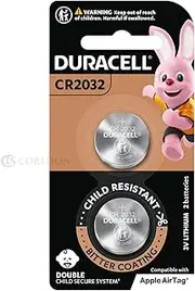 Duracell CR2032 Battery x2, (DL2032B2), 2 Pack of DL2302/CR2032 32060