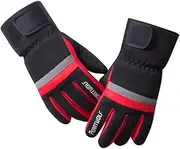 [FSCLJ] Waterproof Winter Touch Screen Gloves, Anti-Slip Thermal Walking Gloves, Cycling Running Gloves for Men and Women