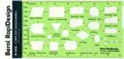 Berol Rapidesign Template - Computer Diagramming - R-54A